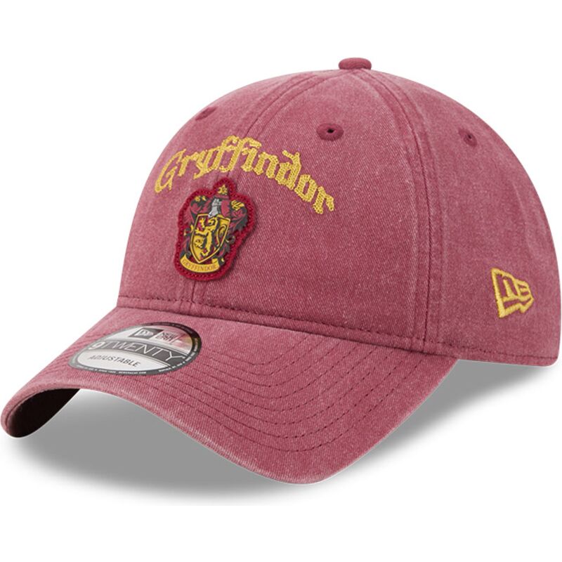 casquette-courbee-rouge-ajustable-9twenty-na-lifestyle-f1-gryffindor-harry-potter-new-era