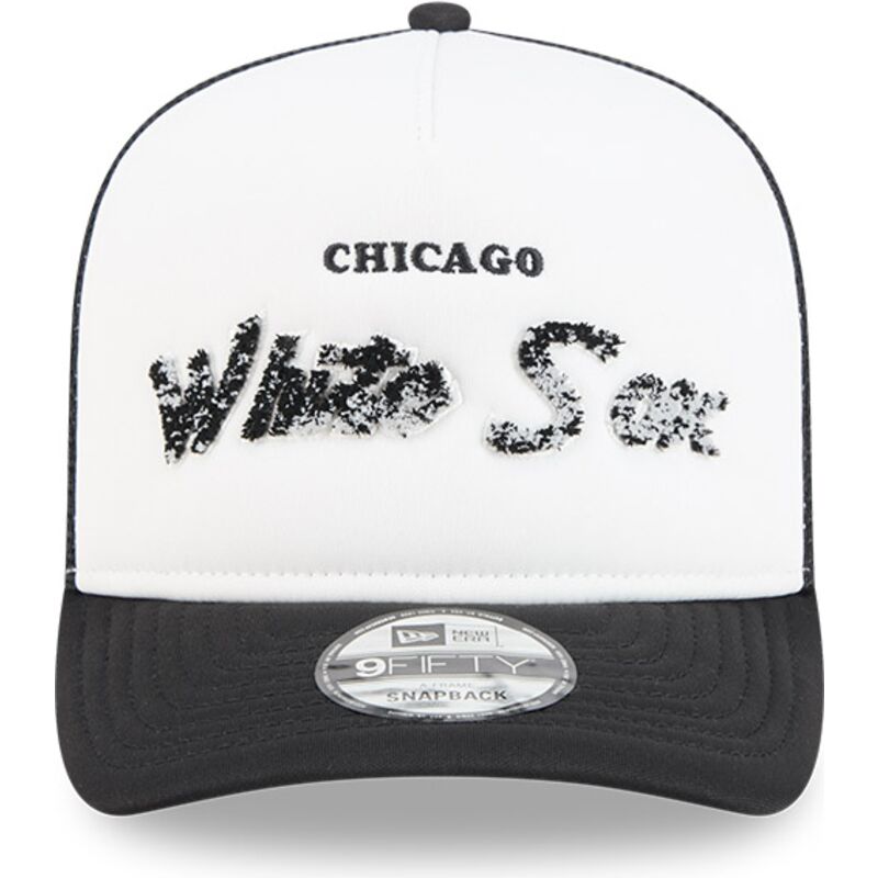 casquette-trucker-noire-et-blanche-9fifty-a-frame-na-lifestyle-f1-chicago-white-sox-mlb-new-era