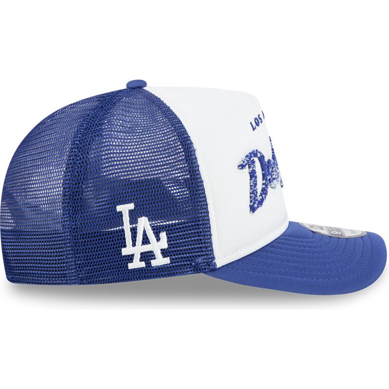 casquette-trucker-bleue-et-blanche-9fifty-a-frame-na-lifestyle-f1-los-angeles-dodgers-mlb-new-era casquette-trucker-bleue-et-blanche-9fifty-a-frame-na-lifestyle-f1-los-angeles-dodgers-mlb-new-era