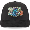 casquette-courbee-noire-snapback-9fifty-na-lifestyle-f1-charlotte-hornets-nba-new-era