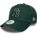 mutzen-gebogen-grun-snapback-e-frame-team-outline-der-new-york-yankees-mlb-von-new-era
