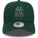 mutzen-gebogen-grun-snapback-e-frame-team-outline-der-new-york-yankees-mlb-von-new-era