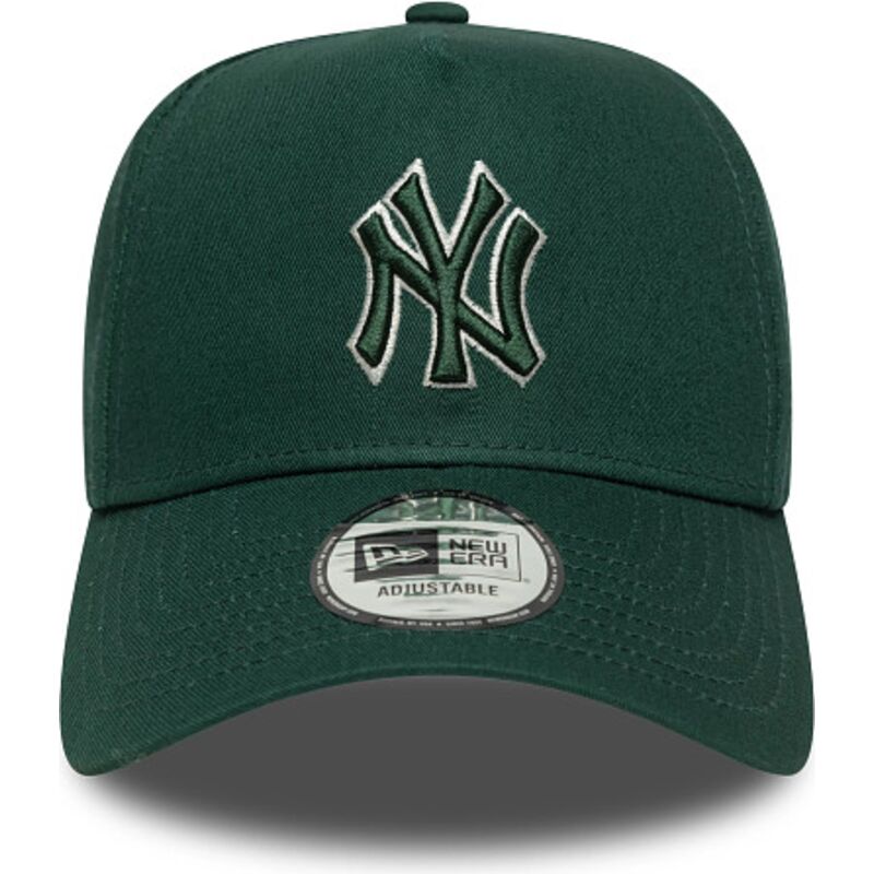 mutzen-gebogen-grun-snapback-e-frame-team-outline-der-new-york-yankees-mlb-von-new-era