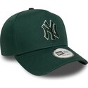 mutzen-gebogen-grun-snapback-e-frame-team-outline-der-new-york-yankees-mlb-von-new-era