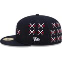 mutzen-flach-marineblau-angepasst-59fifty-spike-lee-crossed-bats-der-new-york-yankees-mlb-von-new-era