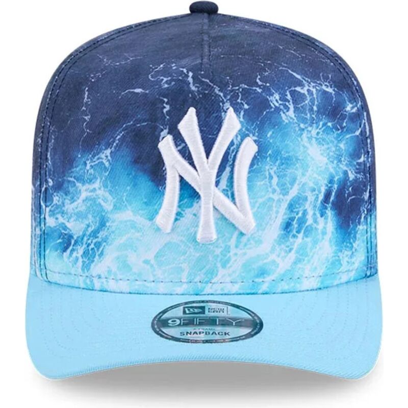 mutzen-gebogen-blau-snapback-9fifty-a-frame-deep-water-der-new-york-yankees-mlb-von-new-era