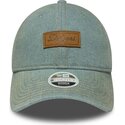 mutzen-gebogen-blau-verstellbares-band-9twenty-denim-der-los-angeles-dodgers-mlb-von-new-era