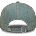 casquette-courbee-bleue-ajustable-pour-femme-avec-logo-marron-9twenty-denim-los-angeles-dodgers-mlb-new-era