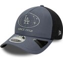 mutzen-gebogen-grau-snapback-9forty-apex-graphic-der-los-angeles-dodgers-mlb-von-new-era