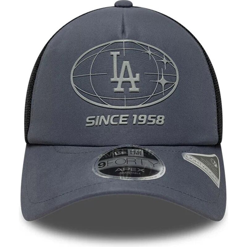 casquette-trucker-grise-et-noire-9forty-apex-graphic-los-angeles-dodgers-mlb-new-era