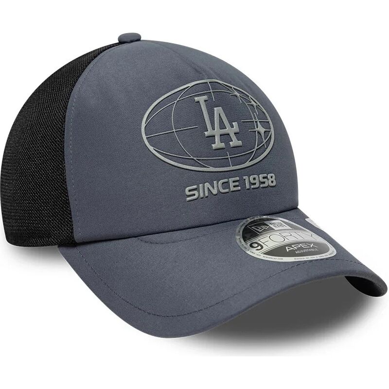 casquette-trucker-grise-et-noire-9forty-apex-graphic-los-angeles-dodgers-mlb-new-era