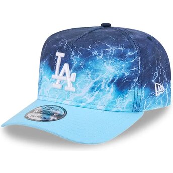 Casquette courbée bleue snapback 9FIFTY A Frame Deep Water Los Angeles Dodgers MLB New Era