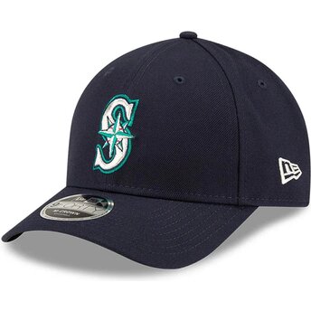 Mützen gebogen marineblau snapback 9FORTY M-Crown Player Replica der Seattle Mariners MLB von New Era