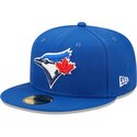 casquette-plate-bleue-ajustee-59fifty-ac-perf-toronto-blue-jays-mlb-new-era