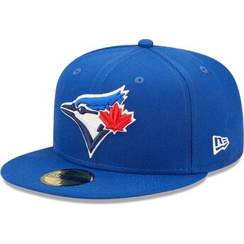 Mützen flach blau angepasst 59FIFTY AC Perf der Toronto Blue Jays MLB von New Era