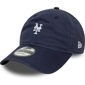 Casquette courbée bleue marine ajustable 9TWENTY Washed Mini Logo New York Mets MLB New Era