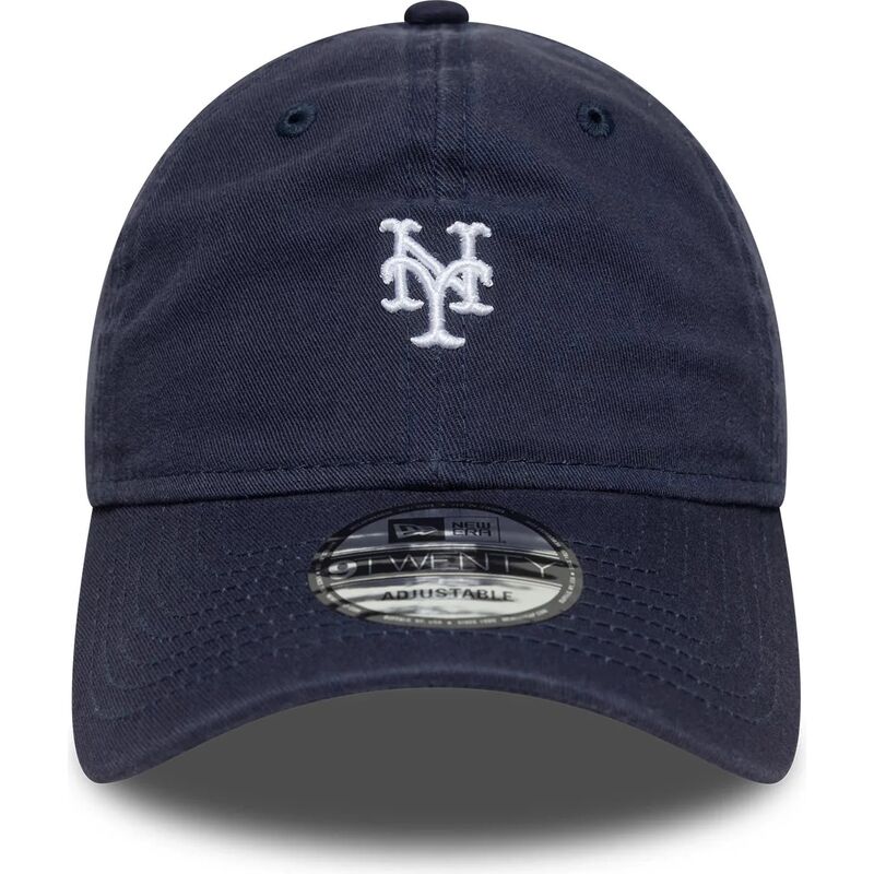 mutzen-gebogen-marineblau-verstellbares-band-9twenty-washed-mini-der-new-york-mets-mlb-von-new-era