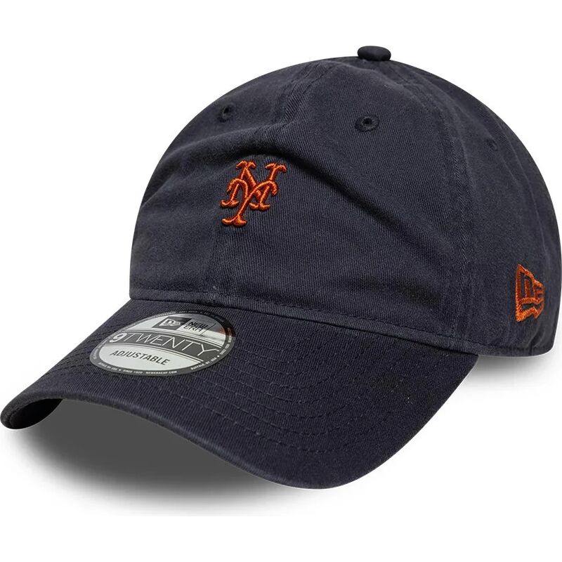 casquette-courbee-bleue-marine-ajustable-avec-logo-marron-9twenty-mini-logo-new-york-mets-mlb-new-era