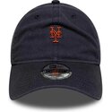 casquette-courbee-bleue-marine-ajustable-avec-logo-marron-9twenty-mini-logo-new-york-mets-mlb-new-era