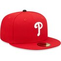 casquette-plate-rouge-ajustee-59fifty-ac-perf-philadelphia-phillies-mlb-new-era
