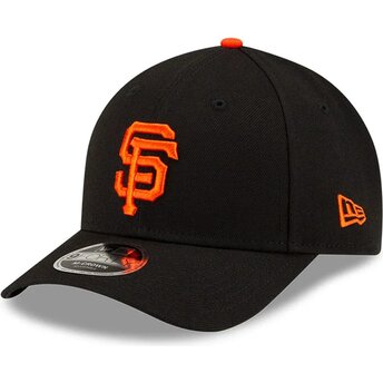 Casquette courbée noire snapback avec logo orange 9FORTY M-Crown Player Replica San Francisco Giants MLB New Era