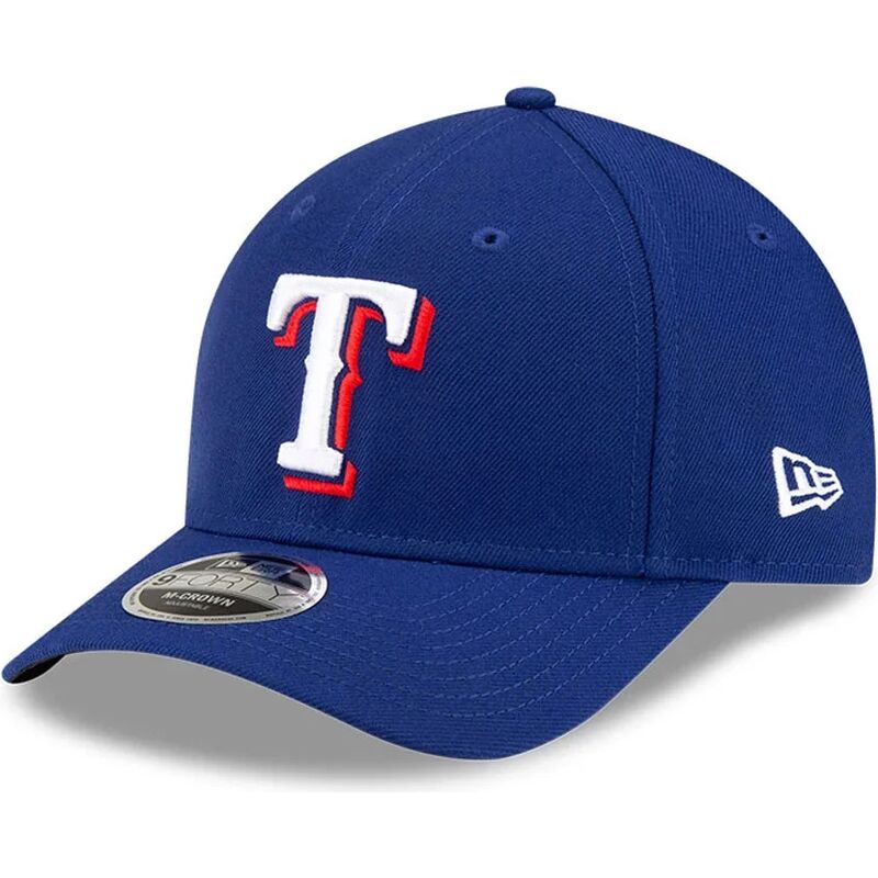 mutzen-gebogen-blau-snapback-9forty-m-crown-player-replica-der-texas-rangers-mlb-von-new-era