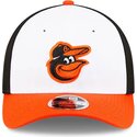 mutzen-gebogen-orange-snapback-9forty-m-crown-player-replica-der-baltimore-orioles-mlb-von-new-era