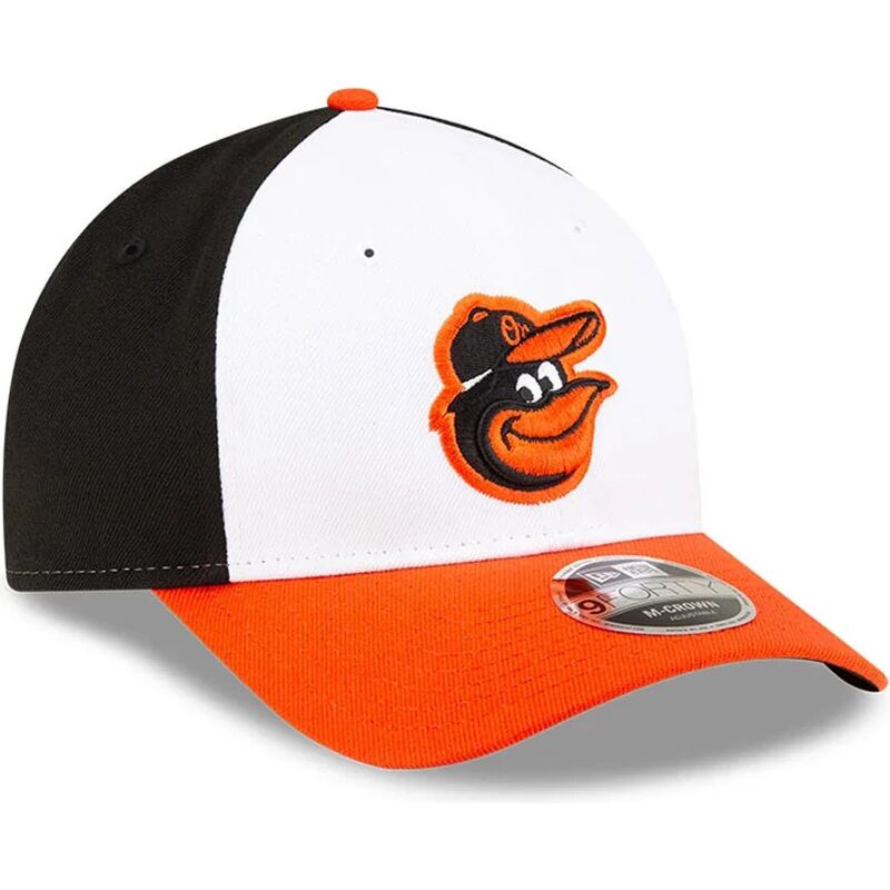 mutzen-gebogen-orange-snapback-9forty-m-crown-player-replica-der-baltimore-orioles-mlb-von-new-era