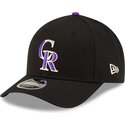 mutzen-gebogen-schwarz-snapback-9forty-m-crown-player-replica-der-colorado-rockies-mlb-von-new-era
