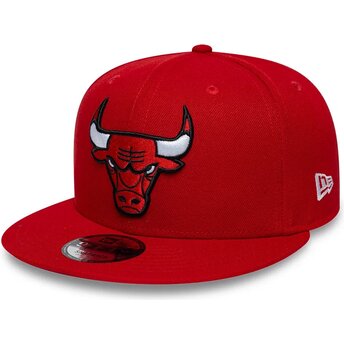 Mützen flach rot snapback 9FIFTY der Chicago Bulls NBA...