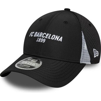 Mützen gebogen schwarz snapback 9FORTY M-Crown Featherweight Poly der FC Barcelona LALIGA von New Era