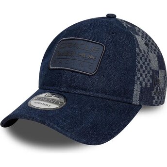 Mützen gebogen marineblau verstellbares band 9TWENTY Patterned Denim der Red Bull Racing Formula 1 von New Era
