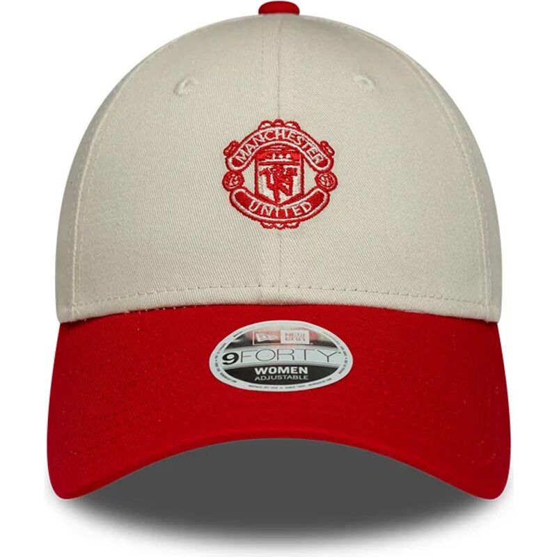 casquette-courbee-beige-et-rouge-ajustable-pour-femme-9forty-contrast-manchester-united-football-club-premier-league-new-era casquette-courbee-beige-et-rouge-ajustable-pour-femme-9forty-contrast-manchester-united-football-club-premier-league-new-era