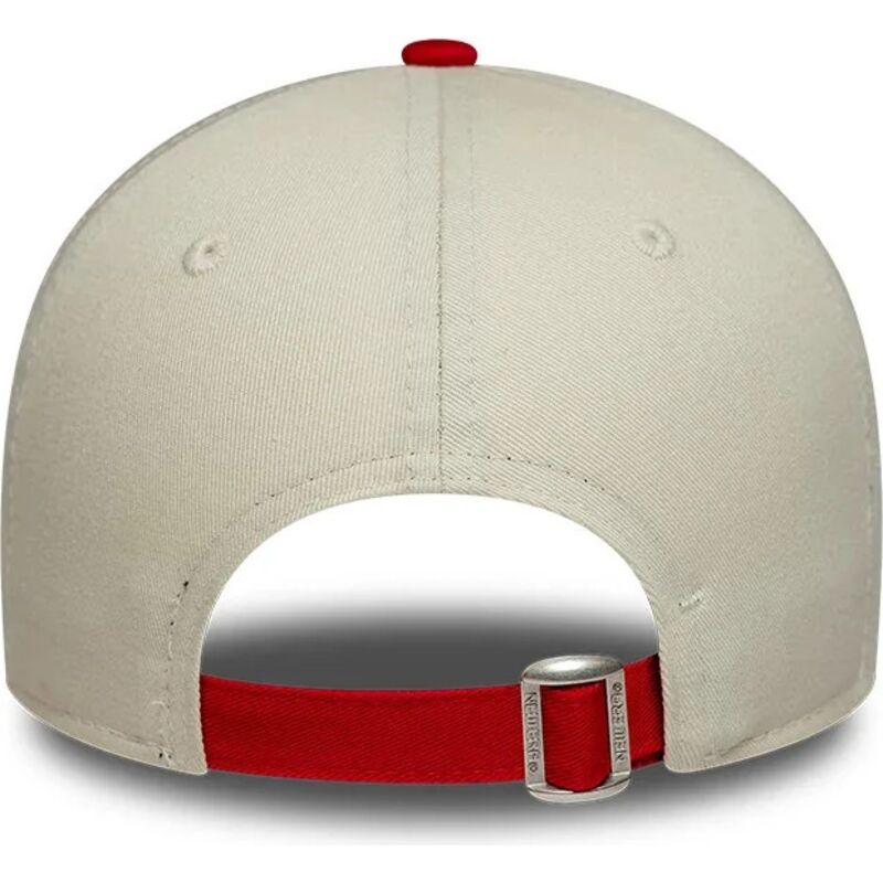 casquette-courbee-beige-et-rouge-ajustable-pour-femme-9forty-contrast-manchester-united-football-club-premier-league-new-era casquette-courbee-beige-et-rouge-ajustable-pour-femme-9forty-contrast-manchester-united-football-club-premier-league-new-era