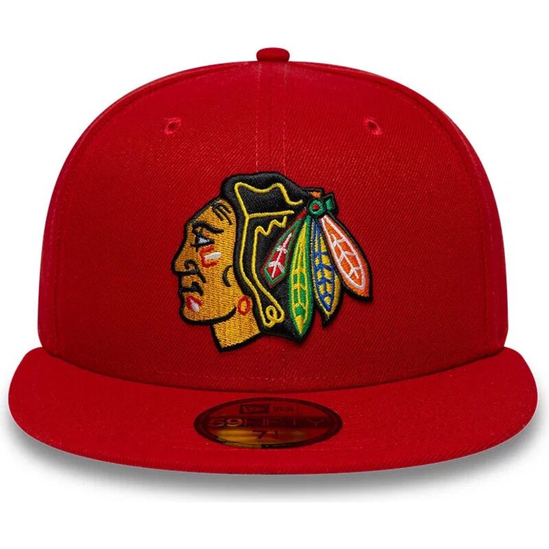 mutzen-flach-rot-angepasst-59fifty-basic-der-chicago-blackhawks-nhl-von-new-era