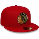 mutzen-flach-rot-angepasst-59fifty-basic-der-chicago-blackhawks-nhl-von-new-era