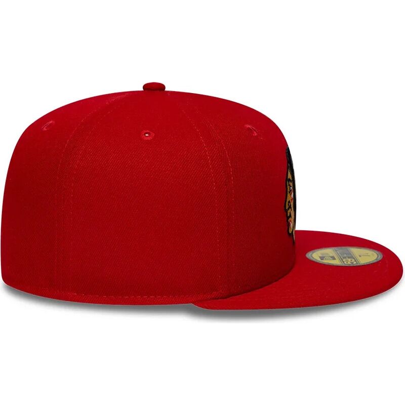 casquette-plate-rouge-ajustee-59fifty-basic-chicago-blackhawks-nhl-new-era