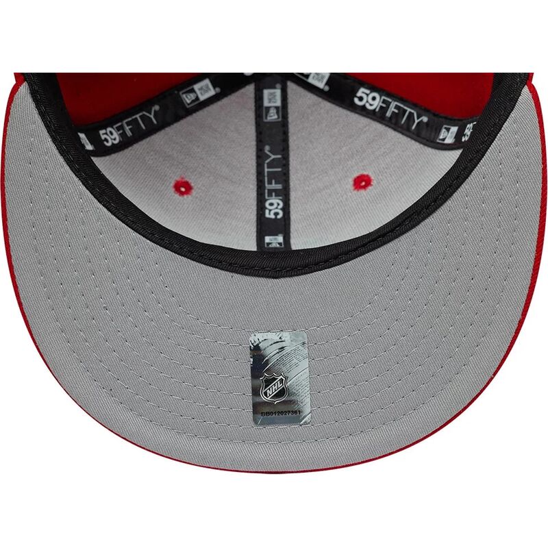 casquette-plate-rouge-ajustee-59fifty-basic-chicago-blackhawks-nhl-new-era