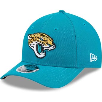 Mützen gebogen blau snapback 9FORTY M-Crown Team der Jacksonville Jaguars NFL von New Era