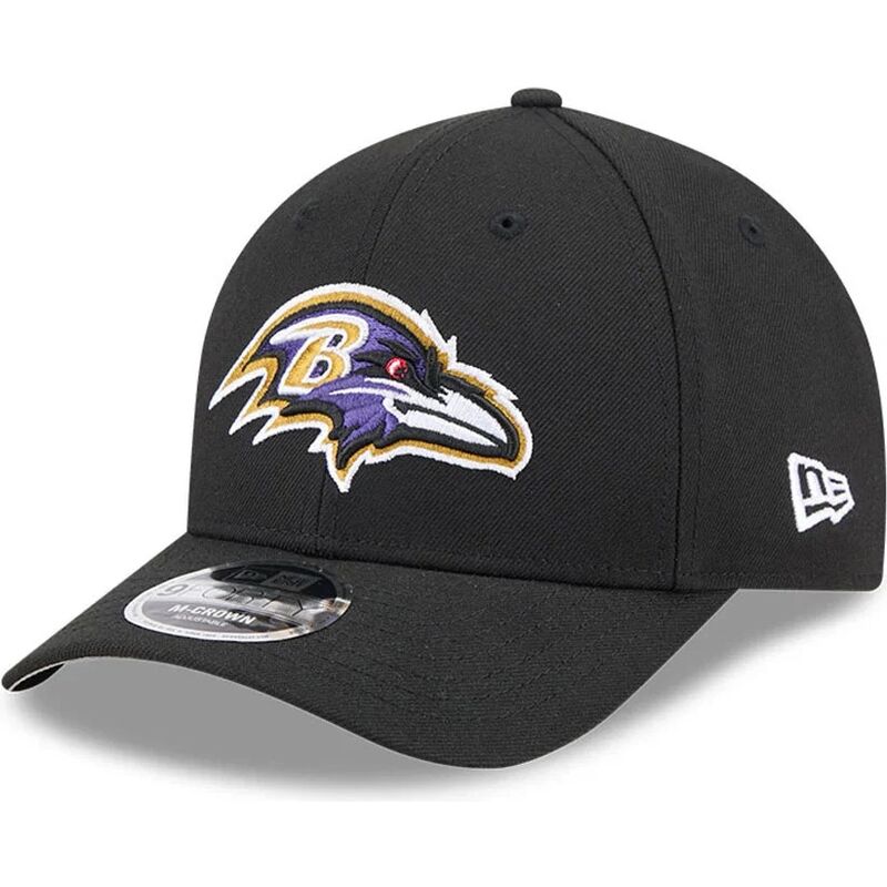 casquette-courbee-noire-snapback-9forty-m-crown-team-baltimore-ravens-nfl-new-era