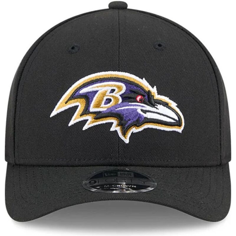 casquette-courbee-noire-snapback-9forty-m-crown-team-baltimore-ravens-nfl-new-era