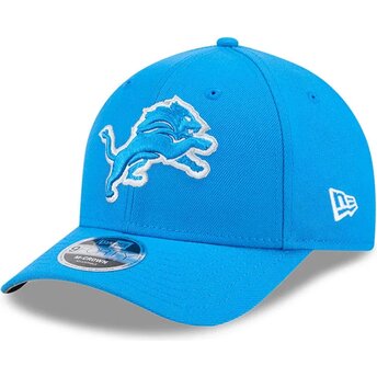 Mützen gebogen blau snapback 9FORTY M-Crown Team der Detroit Lions NFL von New Era