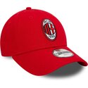 mutzen-gebogen-rot-verstellbares-band-fur-kinder-9forty-core-der-ac-milan-serie-a-von-new-era