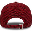 casquette-courbee-rouge-ajustable-9forty-houndstooth-ac-milan-serie-a-new-era
