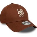 casquette-courbee-marron-snapback-9forty-team-chelsea-football-club-premier-league-new-era