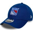 casquette-courbee-bleue-snapback-9forty-m-crown-team-new-york-rangers-nhl-new-era