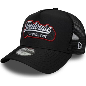 Casquette trucker noire pour enfant E Frame Patch Stade Toulousain New Era