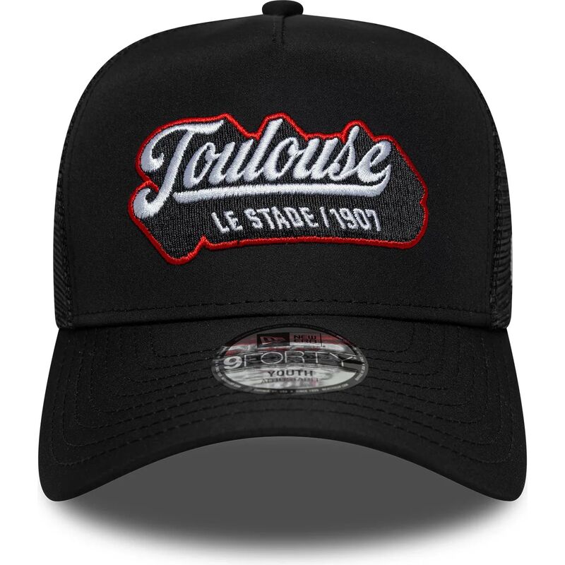 mutzen-gebogen-schwarz-snapback-fur-kinder-e-frame-patch-der-stade-toulousain-von-new-era