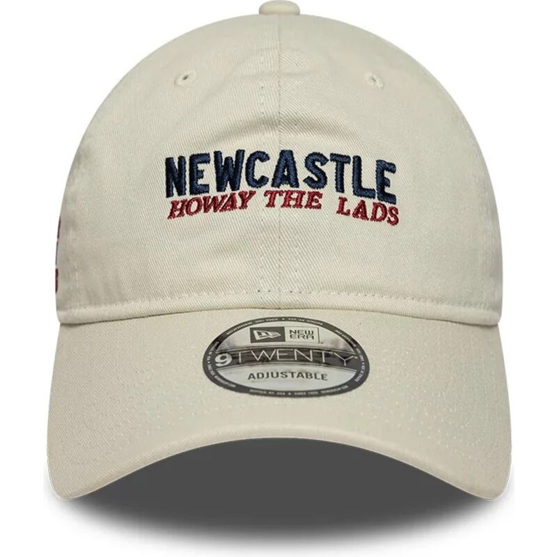 casquette-courbee-beige-ajustable-9twenty-wordmark-howay-the-lads-newcastle-united-football-club-premier-league-new-era