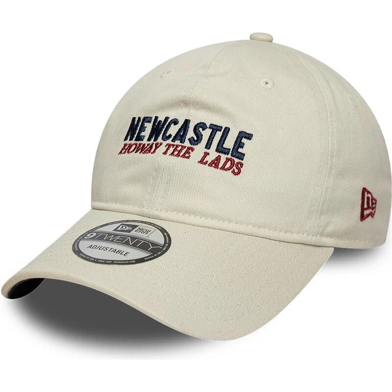 casquette-courbee-beige-ajustable-9twenty-wordmark-howay-the-lads-newcastle-united-football-club-premier-league-new-era